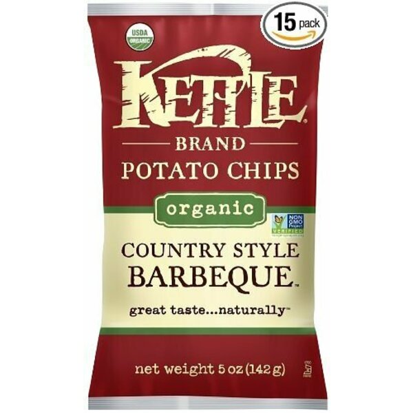 Kettle Brand POTATO CHIPS, OG2, BBQ 00201965